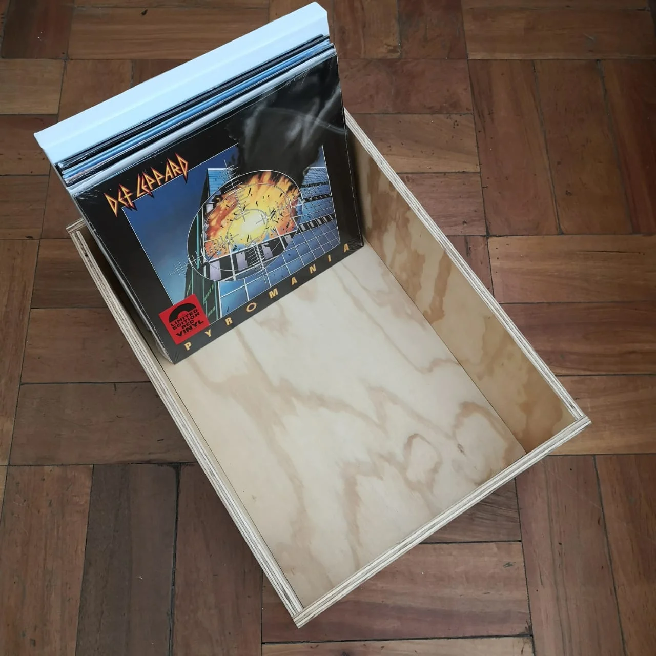 Cajón para vinilos Boxset - 80 vinilos, manilla redondeada - Imagen 3