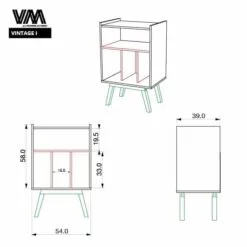 Mueble Rack Vintage I - Tornamesa y vinilos - Imagen 5