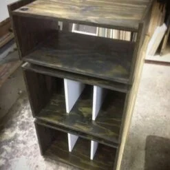 Mueble Rack Vintage IV – Tornamesa y vinilos 6 Mueble Rack Vintage IV – Tornamesa y vinilos - Imagen 2