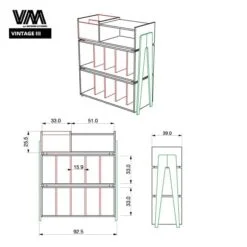 Mueble Rack Vintage III – Tornamesa y vinilos - Imagen 6