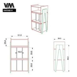 Mueble Rack Vintage IV – Tornamesa y vinilos 9 Mueble Rack Vintage IV – Tornamesa y vinilos - Imagen 5