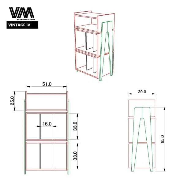 Mueble Rack Vintage IV – Tornamesa y vinilos 5 Mueble Rack Vintage IV – Tornamesa y vinilos - Imagen 5