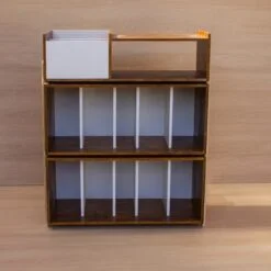 Mueble Rack Vintage III – Tornamesa y vinilos - Imagen 3