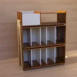 Mueble Rack Vintage III – Tornamesa y vinilos - Imagen 2