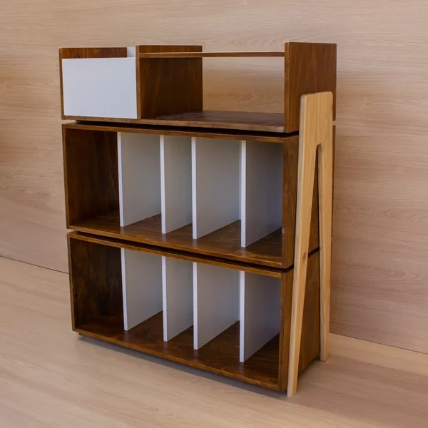 Mueble Rack Vintage III – Tornamesa y vinilos - Imagen 5