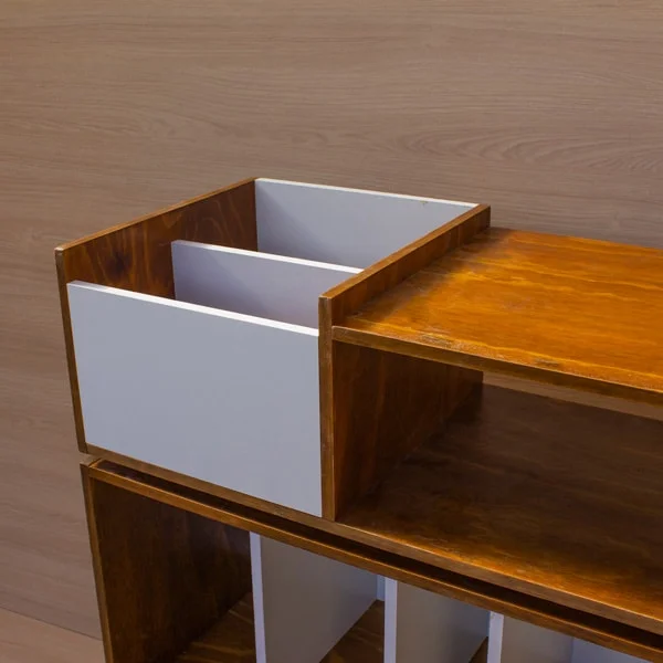 Mueble Rack Vintage III – Tornamesa y vinilos - Imagen 4