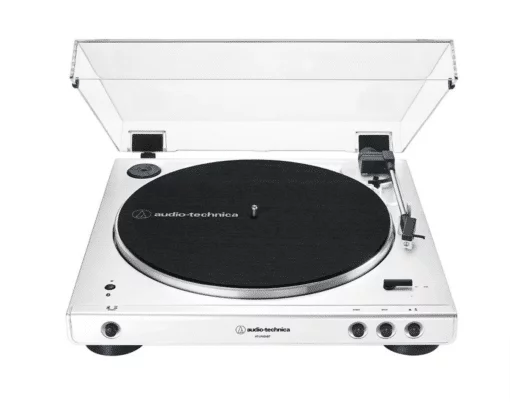 Tornamesa inalámbrica Audio-Technica AT-LP60WH-BT - Automática (Nueva, Blanca, Bluetooth)