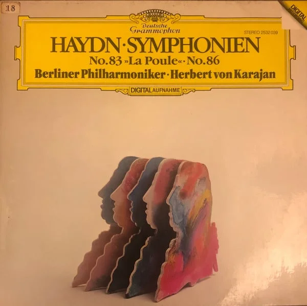Joseph Haydn, Berliner Philharmoniker . Herbert von Karajan - Haydn Symphonien No.83 La Poule No.86 (Vinilo, 1985)