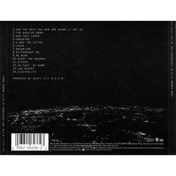 R.E.M - New Adventures In Hi-Fi (CD, Ed. UK, 1996) 2 R.E.M - New Adventures In Hi-Fi (CD, Ed. UK, 1996) - Imagen 2