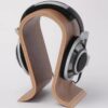Soporte curvo para audífonos - Madera (Color Walnut / Nuez)