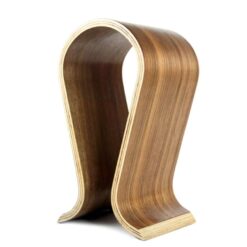 Soporte curvo para aud fonos Madera Color Walnut Nuez