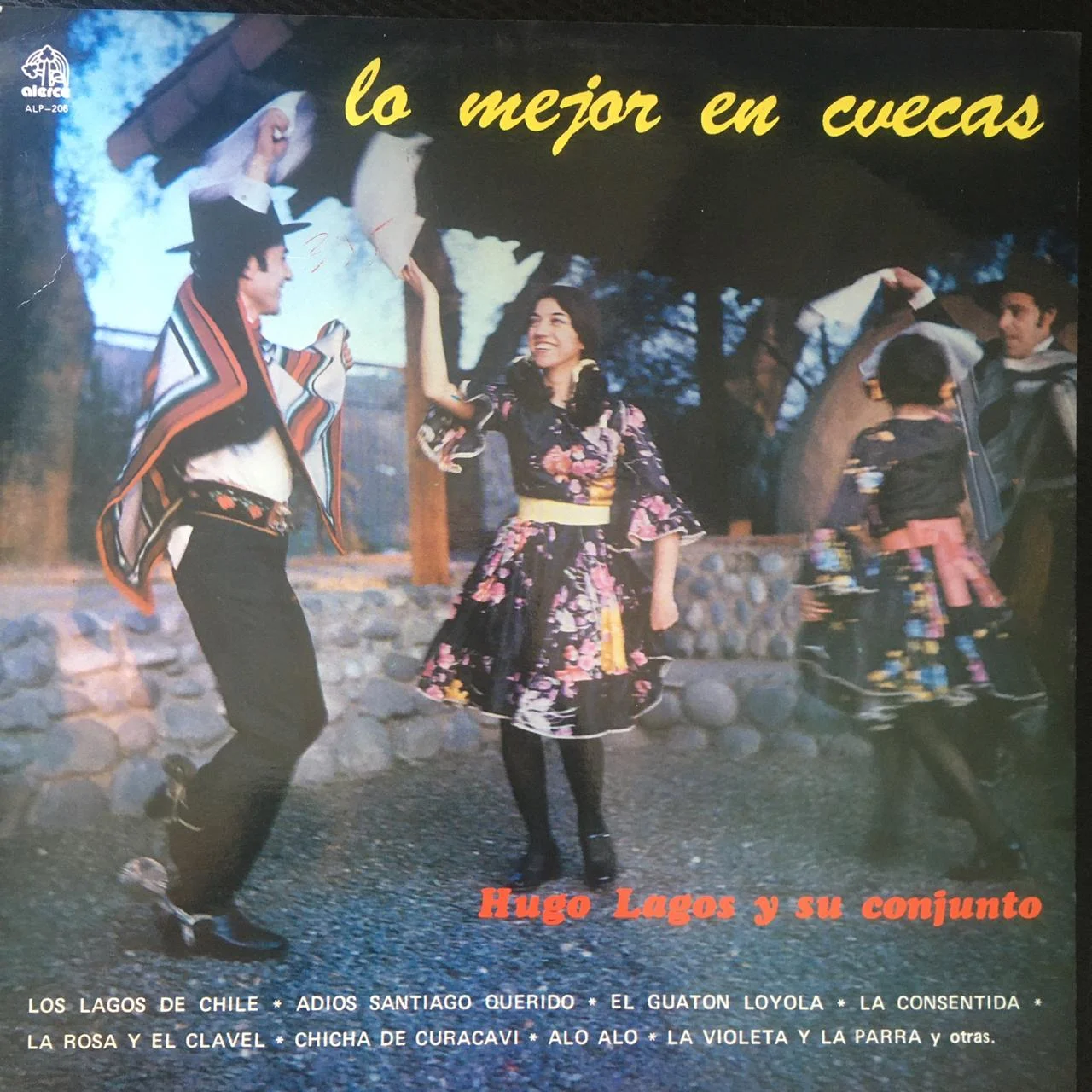 Hugo Lagos y su conjunto - Lo mejor en cuecas (Vinilo, Ed. Chile)