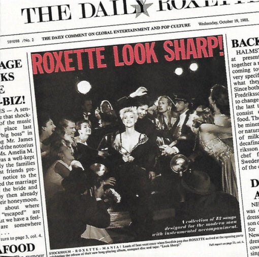 Roxette - Look Sharp (Cassette, Ed. Chile, 1988)