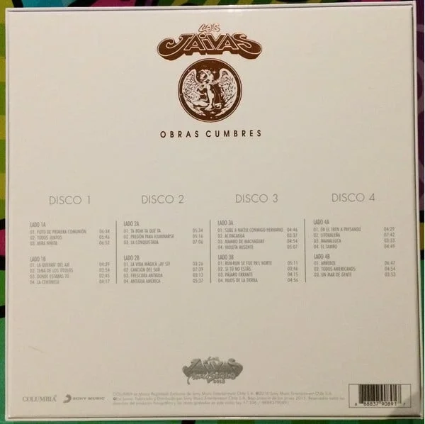 Los Jaivas - Obras Cumbres (4 x Vinilo, Ed. Chile, Box Set, 2016) - Imagen 4