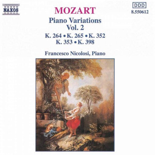 Wolfgang Amadeus Mozart, Francesco Nicolosi - Piano Variations Vol. 2 (CD, Ed. Europe, 1993)