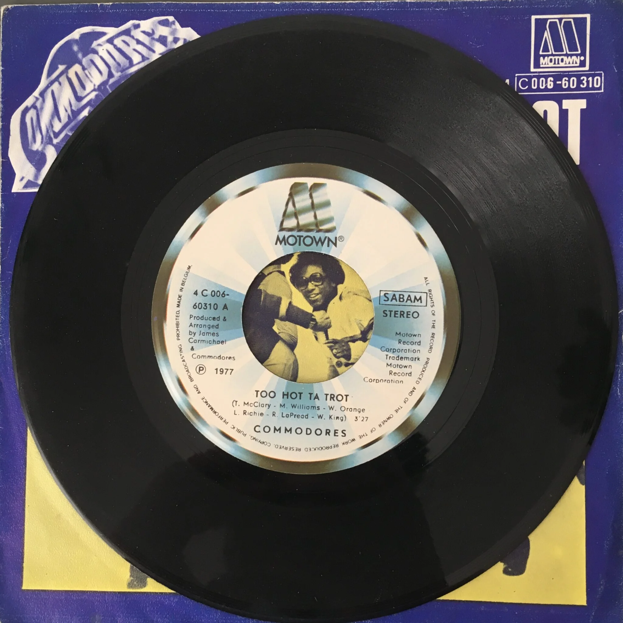 Commodores - Too Hot Ta Trot (Vinilo, 7", Ed. Belgium, 1977) 2 Commodores - Too Hot Ta Trot (Vinilo, 7", Ed. Belgium, 1977) - Imagen 2