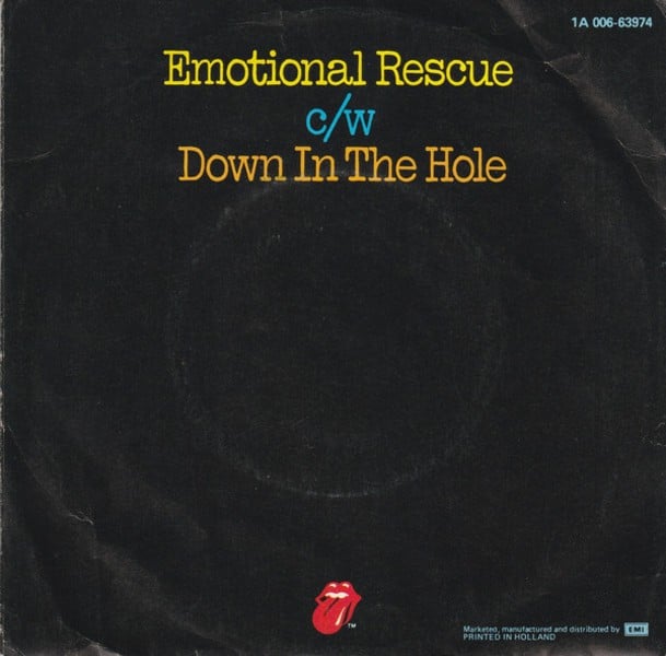 The Rolling Stones - Emotional Rescue (Vinilo, 7", Ed. Holanda, 1980) 2 The Rolling Stones - Emotional Rescue (Vinilo, 7", Ed. Holanda, 1980) - Imagen 2