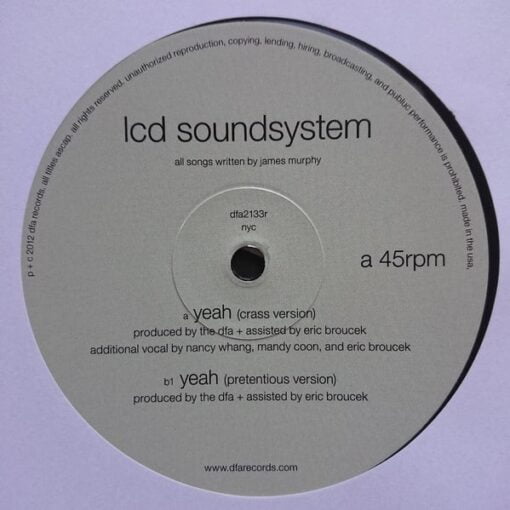 LCD Soundsystem - Yeah (Vinilo, Ed. US, 2019) - Imagen 2