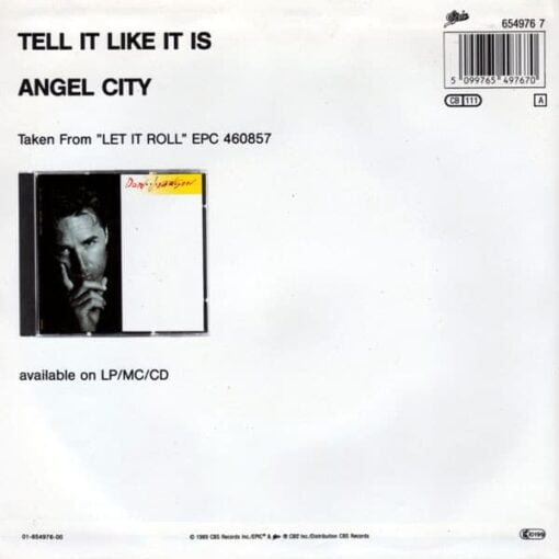 Don Johnson - Tell It Like It Is (Vinilo, 7", Ed. Europe, 1989) - Imagen 2