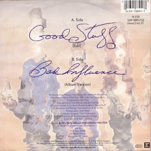 The B-52's - Good Stuff (Vinilo, 7", Ed. Europe, 1992) - Imagen 2