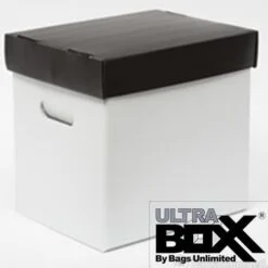 Caja de plástico corrugado para almacenar vinilos -Ultra Boxxx (13 x 13", 50 a 65 vinilos) - Imagen 2