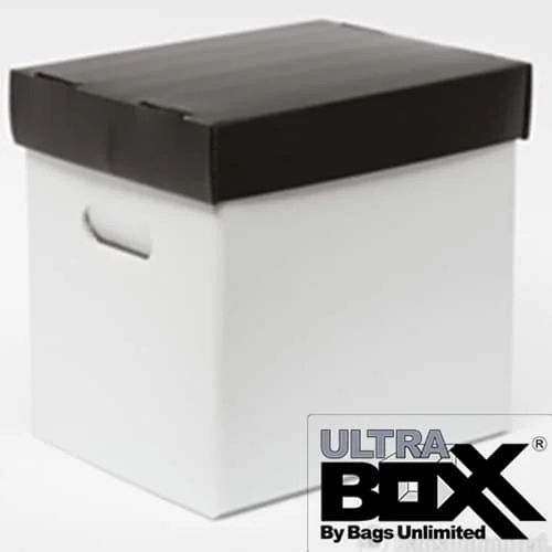 Caja de plástico corrugado para almacenar vinilos -Ultra Boxxx (13 x 13", 50 a 65 vinilos) - Imagen 2