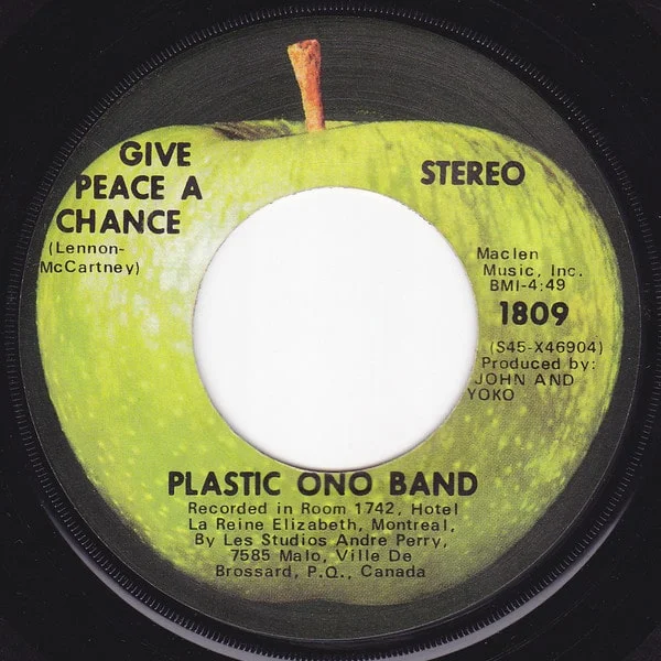John Lennon and Plastic Ono Band - Give Peace A Chance (7″, Ed. US, 1969)