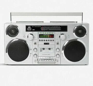 Radio Boombox Stereo - GPO Brooklyn (CD, Cassette, FM, Bluetooth, USB, LineIn/Out)