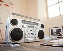 Radio Boombox Stereo - GPO Brooklyn (CD, Cassette, FM, Bluetooth, USB, LineIn/Out) - Imagen 4