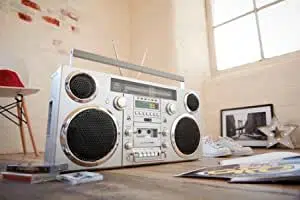 Radio Boombox Stereo - GPO Brooklyn (CD, Cassette, FM, Bluetooth, USB, LineIn/Out) - Imagen 4