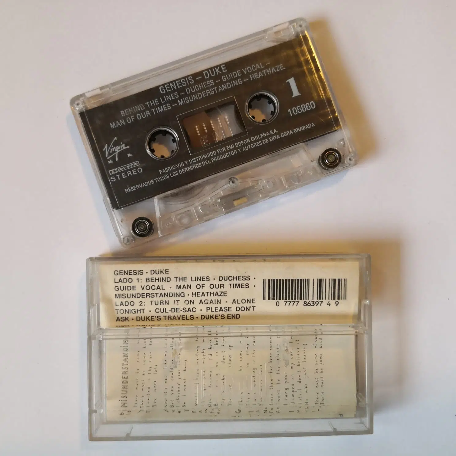 Genesis - Duke (Cassette, Ed. Chile, ) - Imagen 2