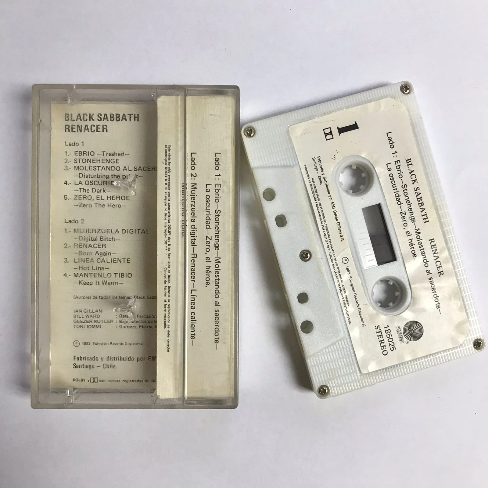 Black Sabbath - Renacer (Cassette, Ed. Chile, 1983) 2 Black Sabbath - Renacer (Cassette, Ed. Chile, 1983) - Imagen 2