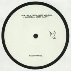Dua Lipa + The Blessed Madonna + Madonna + Missy Elliott - Levitating (Vinilo, 12", 45 RPM, Single Sided, Ed. UK, 2020)