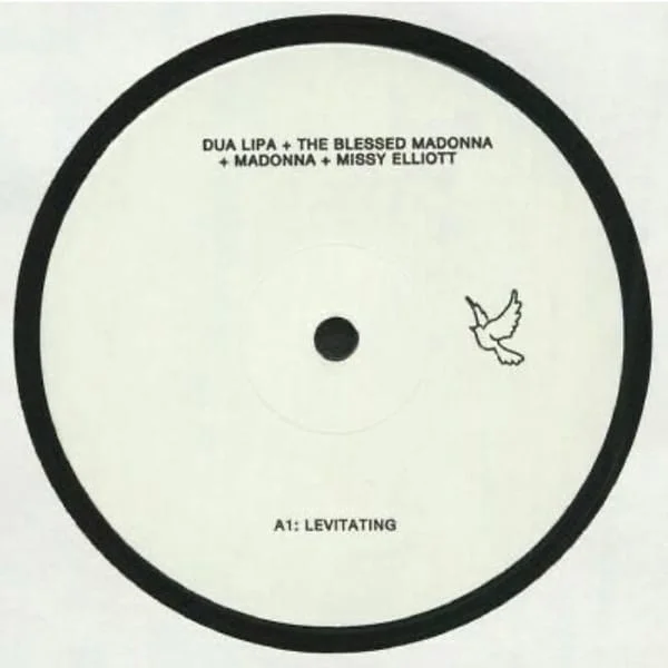 Dua Lipa + The Blessed Madonna + Madonna + Missy Elliott - Levitating (12″, 45 RPM, Single Sided, Ed. UK, 2020)