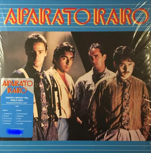 Aparato Raro - Aparato Raro (Vinilo, Edición Limitada,  Numerada, 180 g. Color Azul, Ed. Chile, 2021)