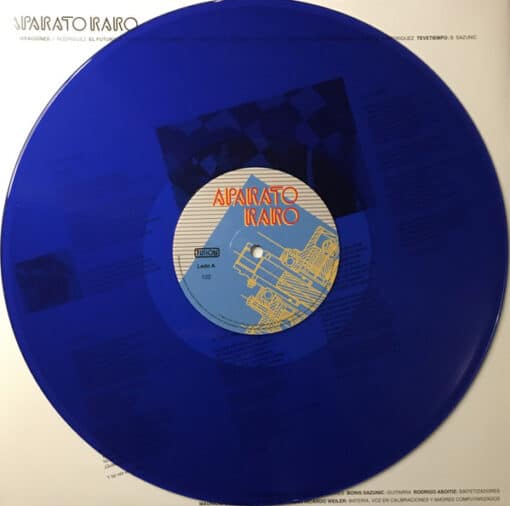 Aparato Raro - Aparato Raro (Vinilo, Edición Limitada,  Numerada, 180 g. Color Azul, Ed. Chile, 2021) - Imagen 2