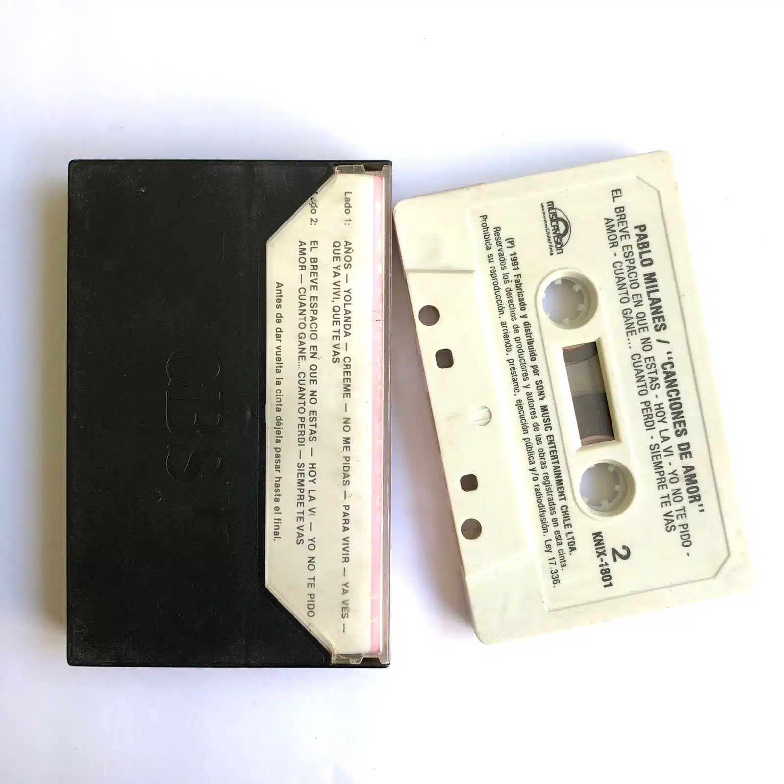 Pablo Milanés - Canciones de Amor (Cassette, Ed. Chile, 1991) 2 Pablo Milanés - Canciones de Amor (Cassette, Ed. Chile, 1991) - Imagen 2