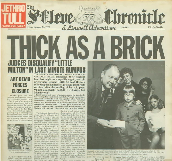 Jethro Tull - Thick As A Brick (Vinilo, Ed. Germany, ) 1 Jethro Tull - Thick As A Brick (Vinilo, Ed. Germany, )