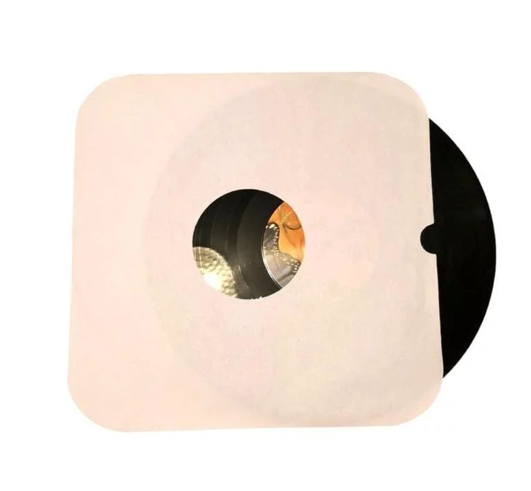 Fundas interiores para vinilos 12" - Papel blanco (20 unidades)