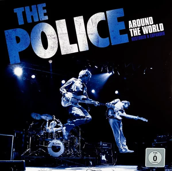 The Police - Around The World (Restored & Expanded) (LP + DVD, Ed. Europe, 2022, Edición Limitada, Vinilo color azul)