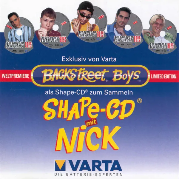 Backstreet Boys - Shape-CD Nick (Ed. Europe, 1997, Single)