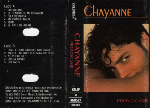 Chayanne - Provócame (Cassette, Ed. Chile, 1992)