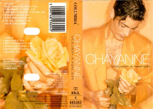 Chayanne - Volver a Nacer (Cassette, Ed. Chile, 1996)