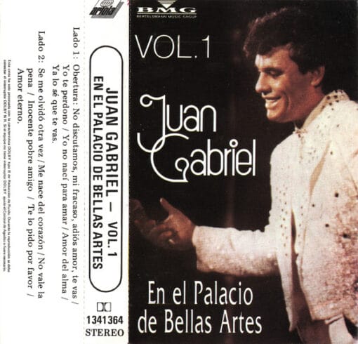 Juan Gabriel - En El Palacio de Bellas Artes Vol 1 (Cassette, Ed. Chile, 1993)