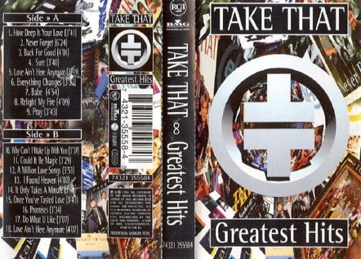 Take That - Greatest Hits (Cassette, Ed. Chile, 1996)