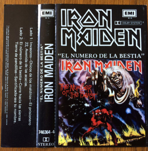 Iron Maiden - El número de la Bestia (Cassette, Ed. Chile, )