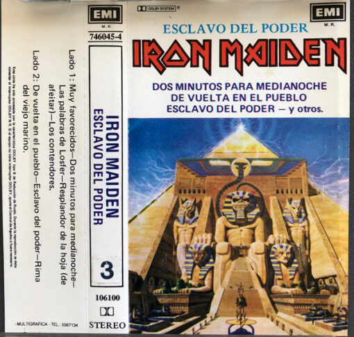 Iron Maiden - Powerslave (Cassette, Ed. Chile, 1984)