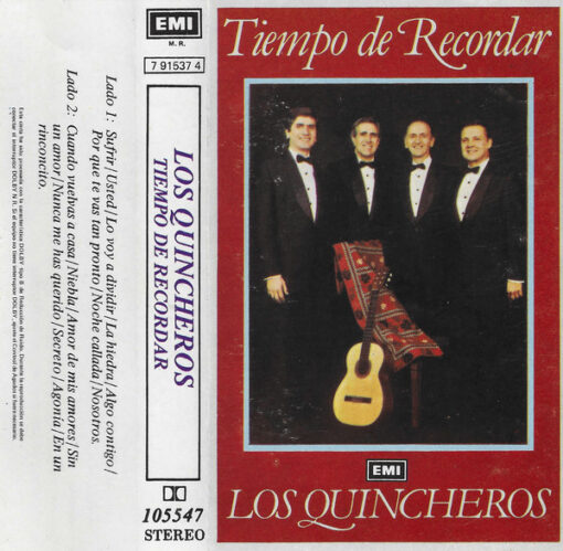 Los Quincheros - Tiempo de Recordar (Cassette, Ed. Chile, 1988)