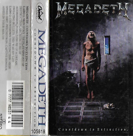 Megadeth - Countdown To Extinction (Cassette, Ed. Chile, 1992)
