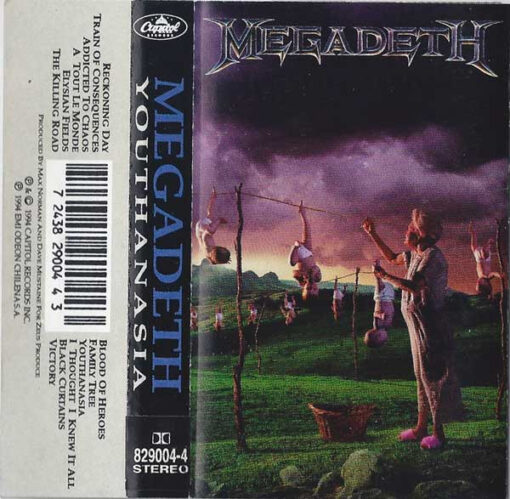 Megadeth - Youthanasia (Cassette, Ed. Chile, 1994)
